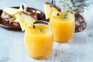 jus d'ananas orange
