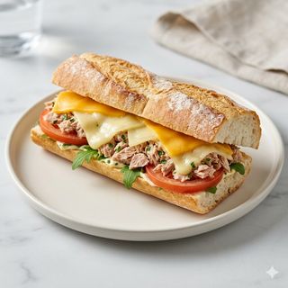Bocadillo De Atún Y Queso