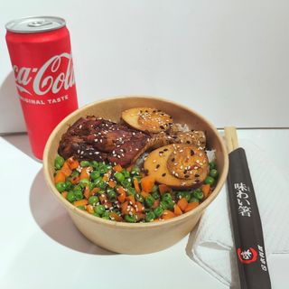 Coscia di pollo con riso