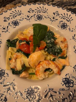 Pasta De Langostinos Y Salmón