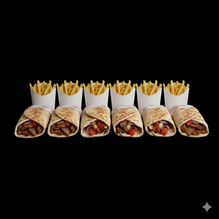 5 Shawarma avec Frites achetées = 6ème Shawarma aveec Frites Offerte
