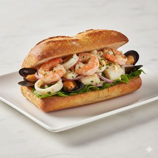 Bocadillo De Frutos Del Mar