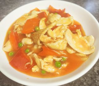 82. Pollo in agrodolce
