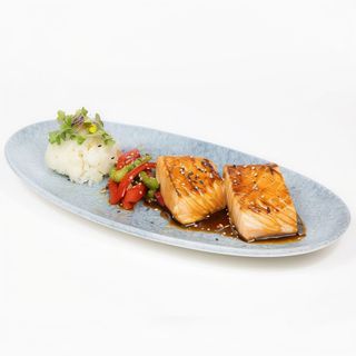 Salmón teriyaki