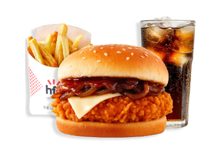 HFC Sweet Onion Cheese Burger+1 Comp.+1 Beb.