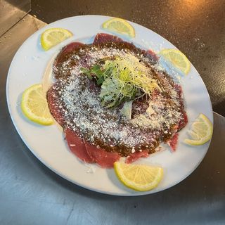 Carpaccio de ternera con vinagreta