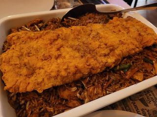 Chuleta Valluna (Personal) + Arroz Wok Fusión
