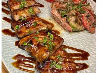 Ребра в медово-гірчичному соусі 