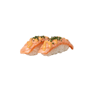 46. Nigiri spicy salmon - 2 pezzi