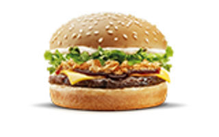 ბურგერი დელუქსი საქონლის ხორცით