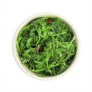 Ensalada Wakame Con Salmón Y Mango