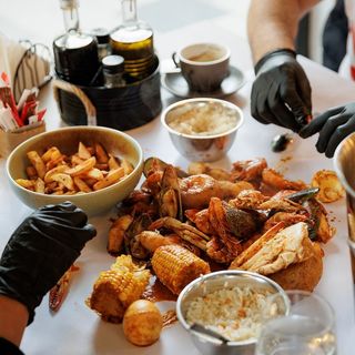 Shrimps Bucket Bag/Creveti la punga 2 pers