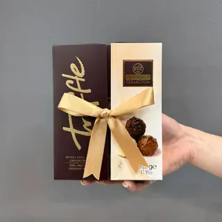 Bombones con chocolate