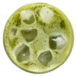 Iced matcha latte