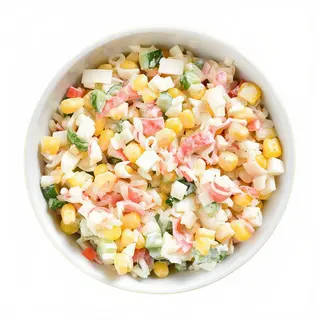 4. Ensalada Con Cangrejo Y Maíz