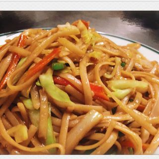 Tallarines con gambas