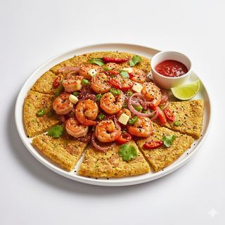 Farinata al Gamberi e burro