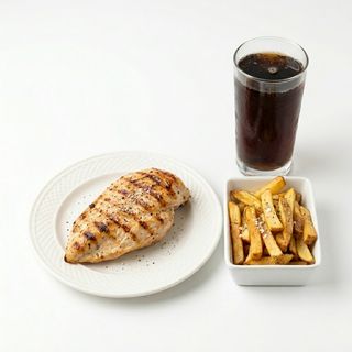 MENU FILETE DE POLLO CON BEBIDA Y PATATAS