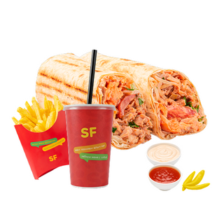 Комбо Шаурма стандарт 2-ная порция ассорти