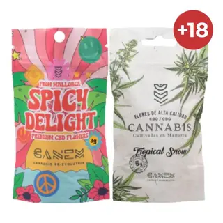 Spicy Delight 3gr & Tropical Island  5grCBD/CBG