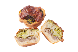 Kisz z serem pieczarkami i brokułami