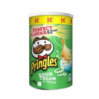 Aperitivo De Patata Sabor Crema Agria, Cebolla Pringles 70 G