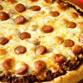 Pizza salsichas 28.cm