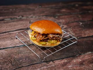 Crunchy  smash burger + Coca-Cola