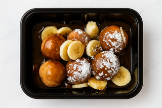 Papanasi cu ciocolata si banane 300g