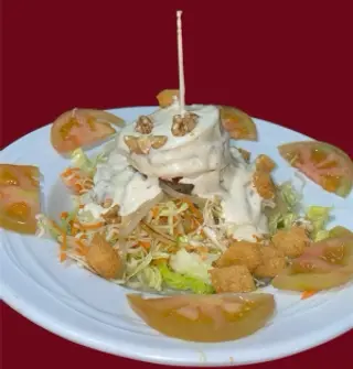 Ensalada Templada de Queso Rulo de Cabra