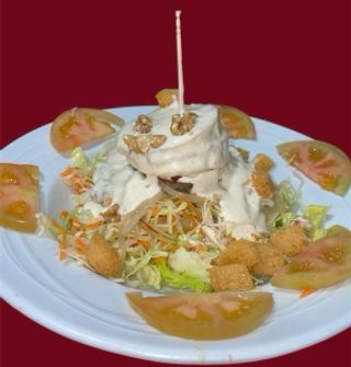 Ensalada Templada de Queso Rulo de Cabra