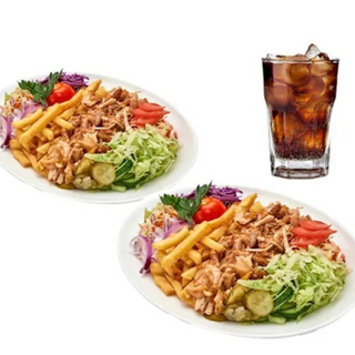 2 Platos + Coca-Cola (1.25 lt.)