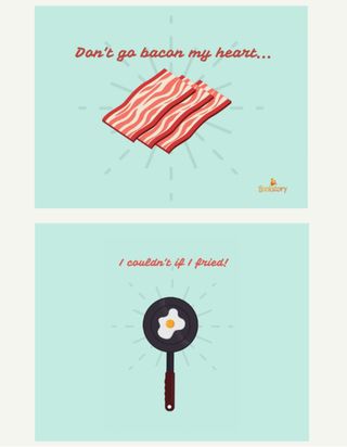 Felicitare Don't go bacon my heart