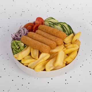 Mozzarella Kebab fries - vege