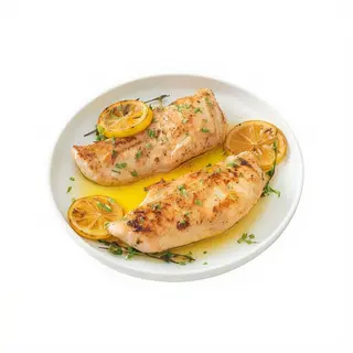Pollo almendrado con limón
