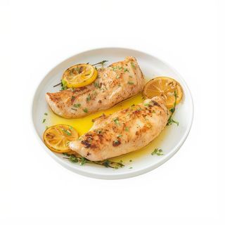 Pollo almendrado con limón / Almond chicken with lemon