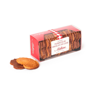 Palmeritas de chocolate con leche. Caja pequeña