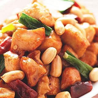 Pollo piccante del contadino con riso