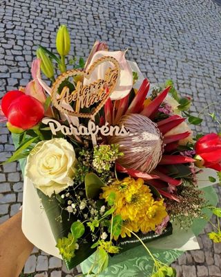 Bouquet de Flores do Dia com Protea