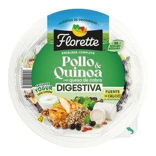 Ensalada Completa Digestiva De Pollo-Quinoa Florette, Bowl 260 G