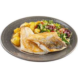 Лаврак със свежа салатка (360г)