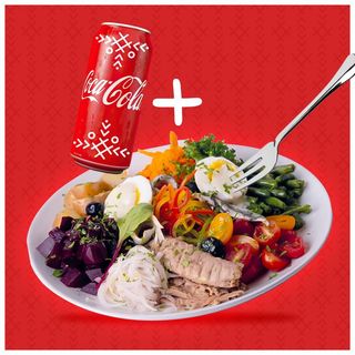 Salade Nicoise + Coca Cola