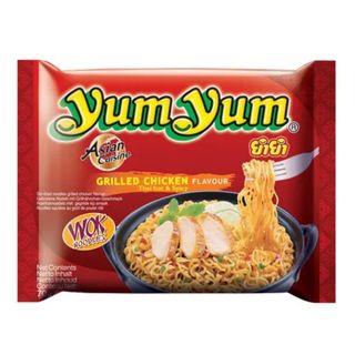 Fideos de pollo a la parrilla sabor Yum Yum picante y picante (70 gr)
