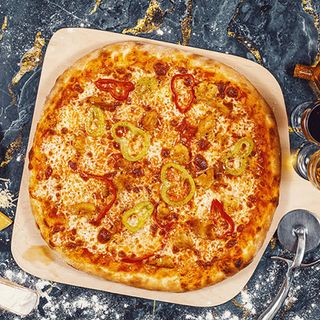 ქათმის პიცა/Chiken BBQ 41სმ