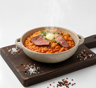 Risotto con vitello e Pomodoro