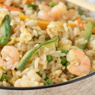 Riso con gamberi