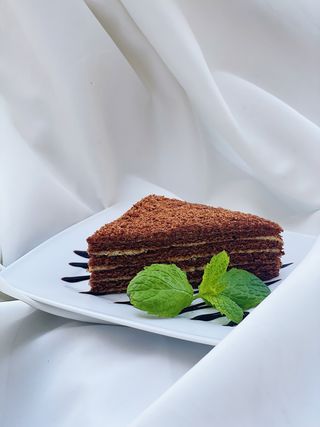 Ciasto miodowo-kakaowe