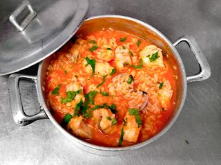 Massada de Tamboril com Camarão