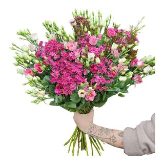 Bukiet z 10 Eustom z Dekoracją 