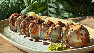 Темпура рол з креветкою та мигдалем (330 г)